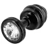 DIOGOL Anni - ribbet anal plug - sort - (3cm)