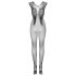 Obsessive - netcatsuit med englevinger - sort - S-L