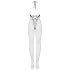 Obsessive N106 - Åben net bodysuit med halterneck - sort (S-L)