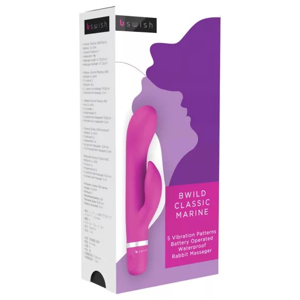 B SWISH Bwild Marine - klitorisvibrator med arm - pink