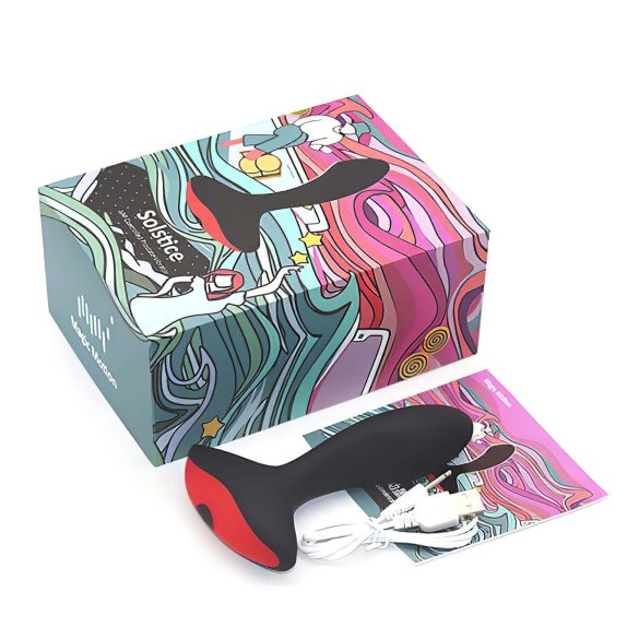 Magic Motion Solstice - prostata vibrator - app-styret - genopladelig - sort