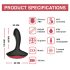 Magic Motion Solstice - prostata vibrator - app-styret - genopladelig - sort
