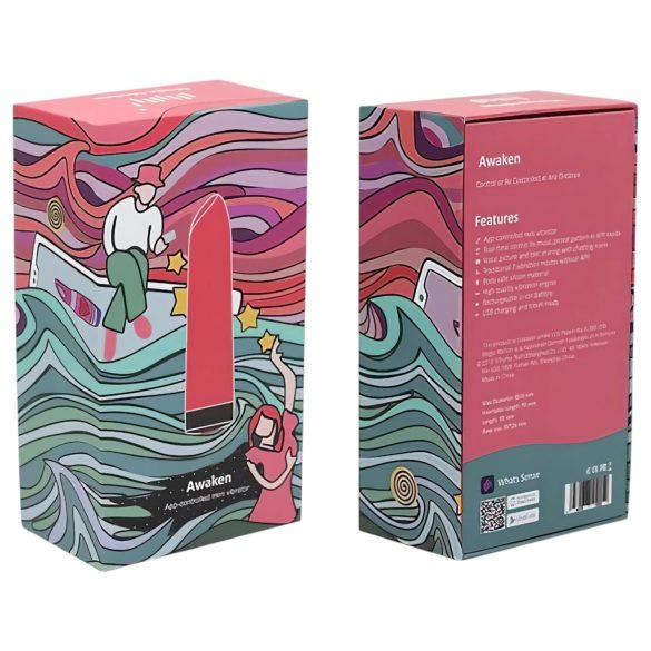 Magic Motion Awaken - smart, genopladelig mini-vibrator (rød)