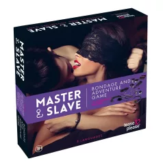 Master & Slave - bondage sæt - justerbar - lilla/sort
