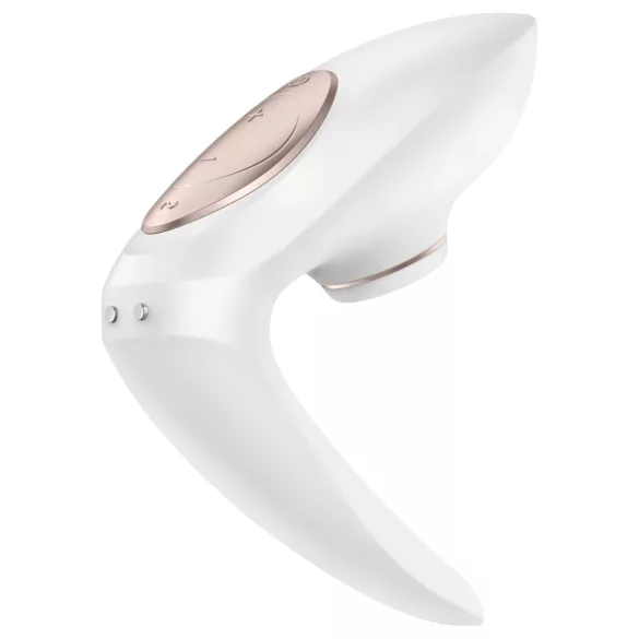 Satisfyer Pro 4 Couples - parvibrator med luftbølger - genopladelig - hvid