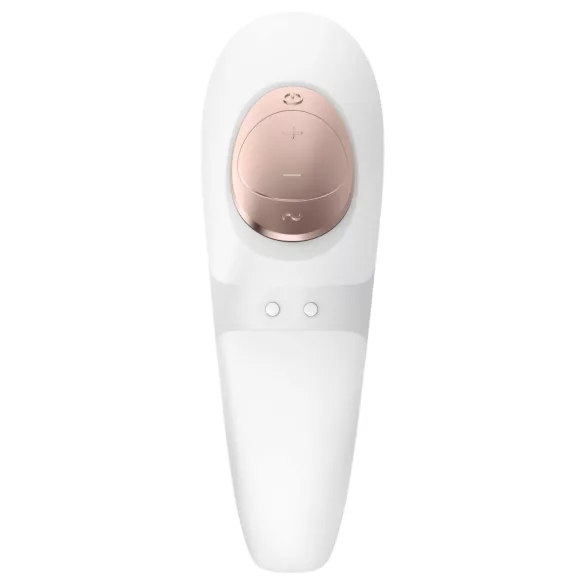 Satisfyer Pro 4 Couples - parvibrator med luftbølger - genopladelig - hvid