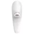 Satisfyer Pro 4 Couples - parvibrator med luftbølger - genopladelig - hvid