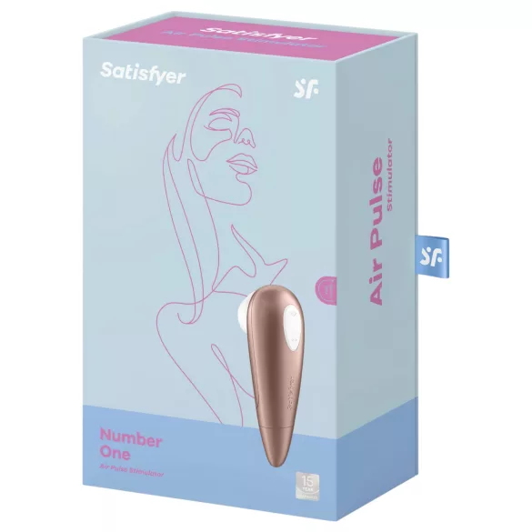 Satisfyer 1 Number One - klitorisvibrator med trykbølger - brun