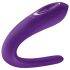 Satisfyer Double Classic - vandtæt, genopladelig parvibrator (lilla)