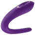 Satisfyer Double Classic - vandtæt, genopladelig parvibrator (lilla)