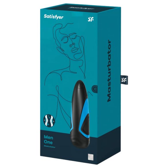 Satisfyer Men One - sugende masturbator (blå-sort)