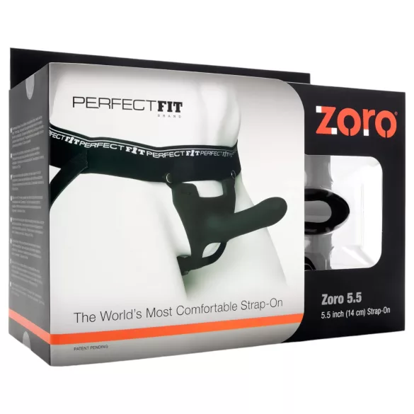 Perfect Fit ZORO - strap-on dildo - 14 cm - sort