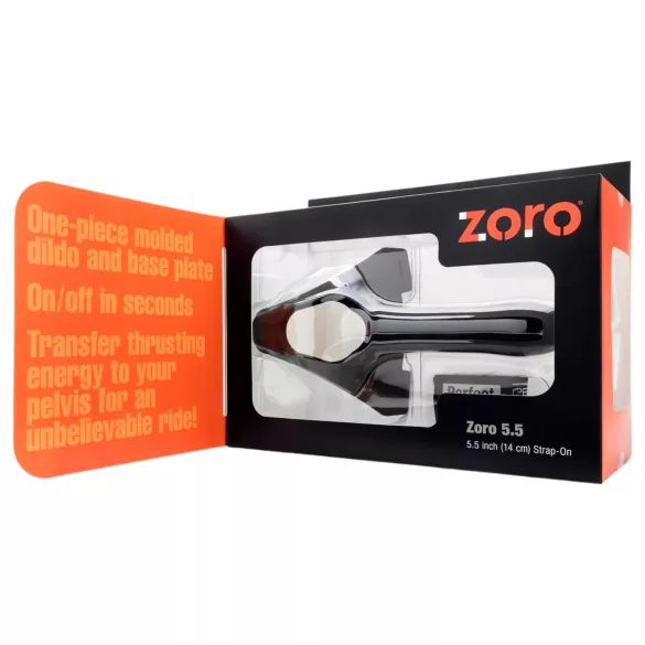 Perfect Fit ZORO - strap-on dildo - 14 cm - sort