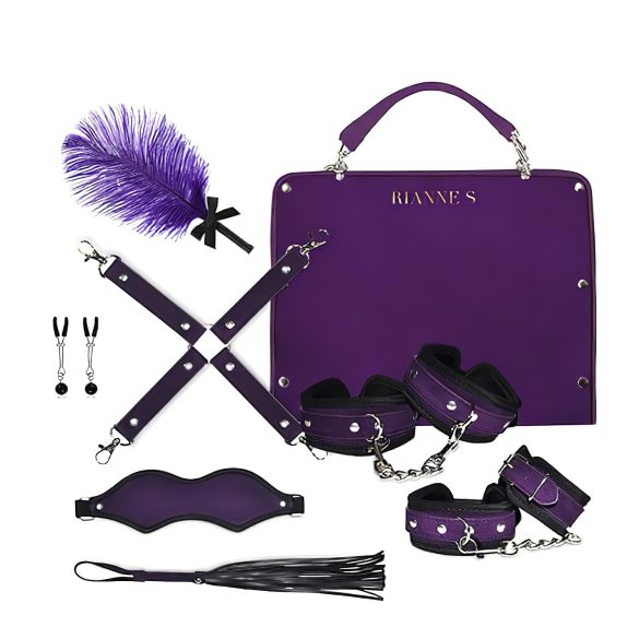 RS Soiree Kinky Me Softly - BDSM binding sæt - lilla (7 dele)