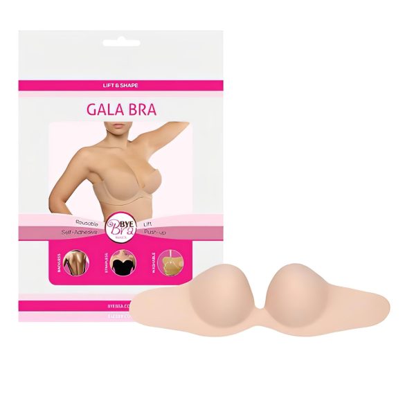 Bye Bra Gala B - skjult push-up bh (nude)