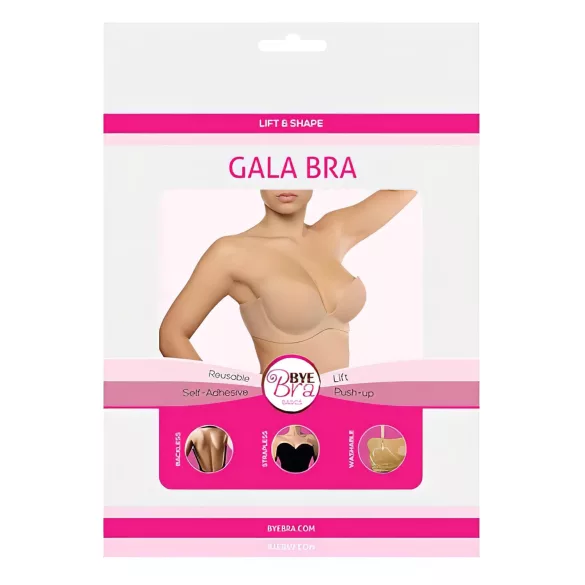 Bye Bra Gala B - skjult push-up bh (nude)