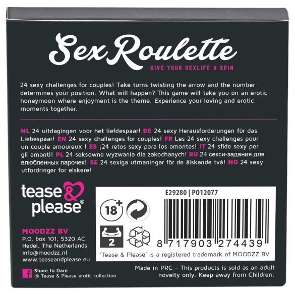 Sex Roulette Love & Married - sexspil - parspil - 10 sprog