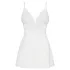 Obsessive - babydoll med blonde og g-streng - hvid