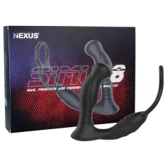 Nexus Simul8 - vibrerende penisring med analdildo - sort