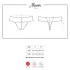 Obsessive Miamor - dametanga med sten - blondestof - sort - L/XL