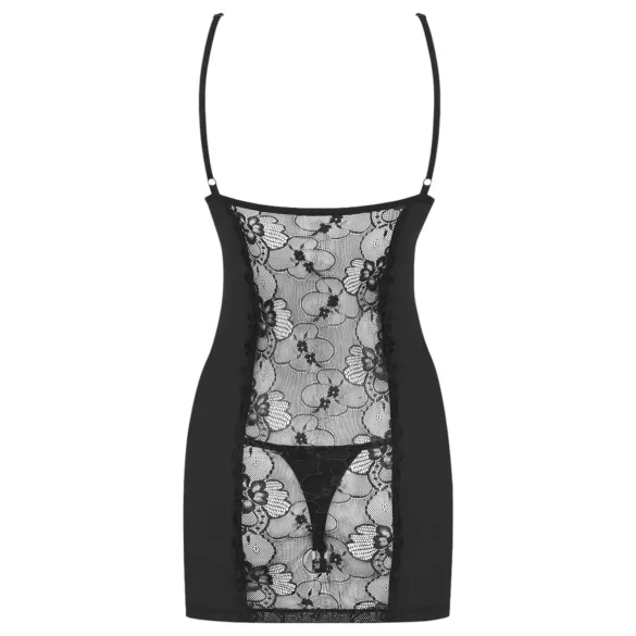 Obsessive - babydoll og g-streng - sort mesh