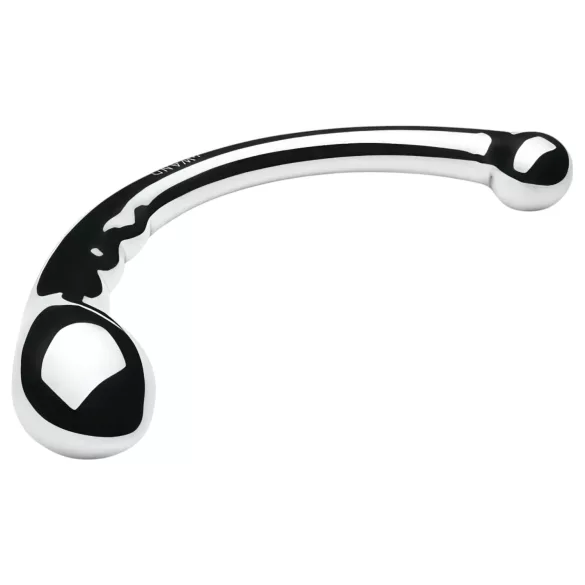 Le Wand - dobbeltender dildo - rustfrit stål - sølv