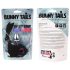 / FEELZTOYS Bunny Tails - metal anal plug med kaninhalepynt (sølv-sort)