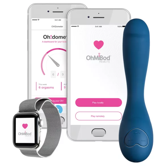 OHMIBOD Bluemotion Nex 2 - smart G-punkt vibrator med genopladeligt batteri (blå)