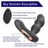 Aixiasia Hiross - analvibrator med rotation - sort