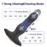 Aixiasia Roy - Genopladelig, Trådløs Analdildo med Vibration (Sort)