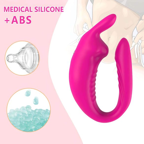 Aixiasia Hera - genopladelig, trådløs parvibrator (pink)
