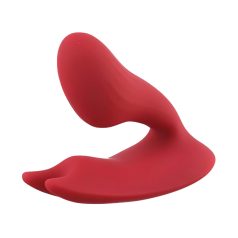   Magic Motion Umi - strap-on vibrator med app styring - genopladelig rød