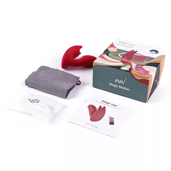 Magic Motion Umi - bærbar app-styret indførbar vibrator (rød)