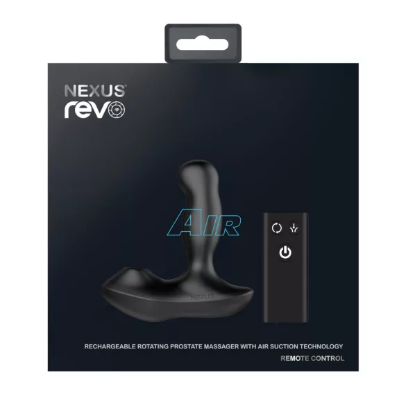 Nexus Revo Air - prostata vibrator med rotation - sort