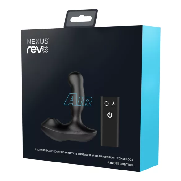 Nexus Revo Air - prostata vibrator med rotation - sort