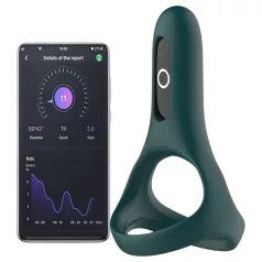   Magic Motion Rise - App-styret vibrerende penisring til mænd (grøn)