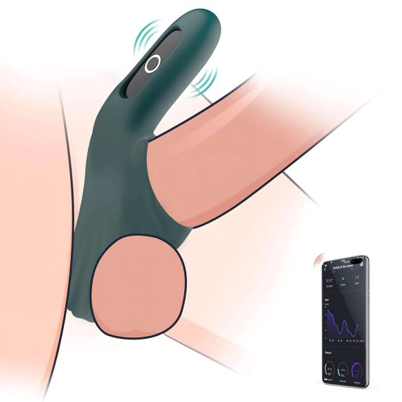 Magic Motion Rise - penisring med vibrator - genopladelig - grøn