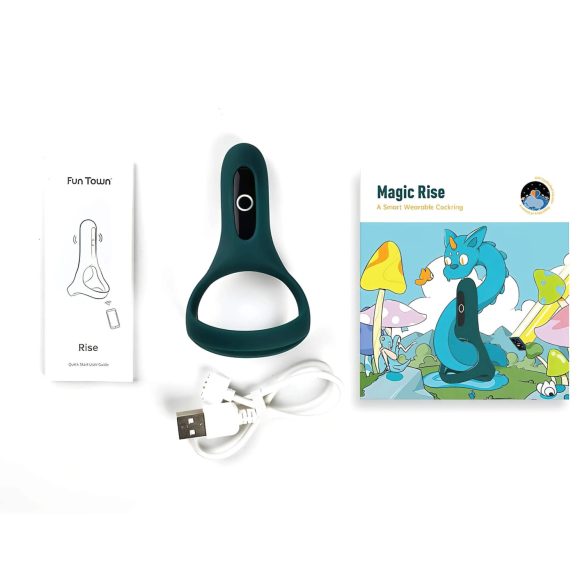 Magic Motion Rise - penisring med vibrator - genopladelig - grøn