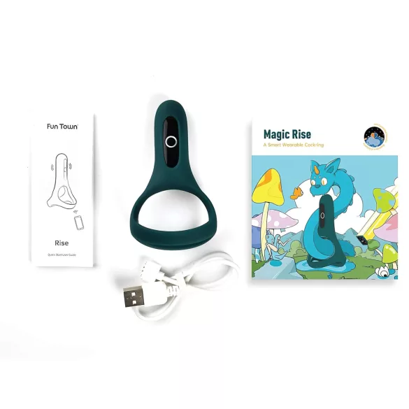 Magic Motion Rise - App-styret vibrerende penisring til mænd (grøn)