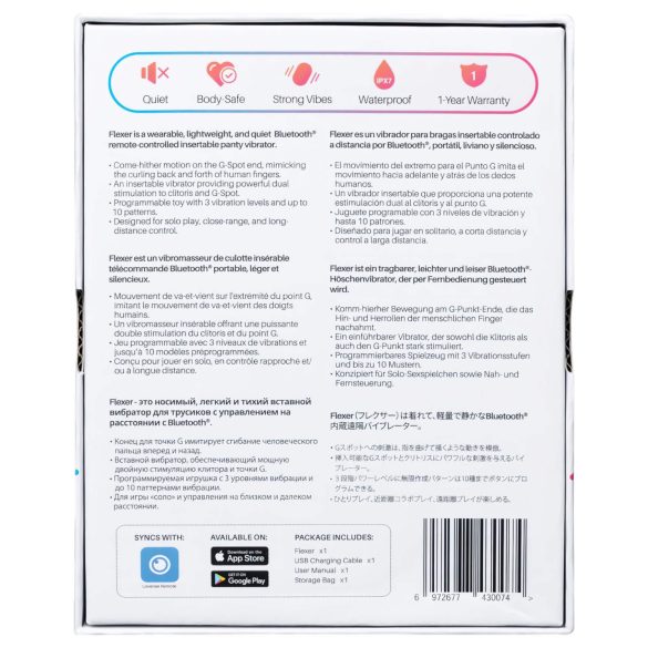 LOVENSE - trussevibrator 2i1 - genopladelig - pink