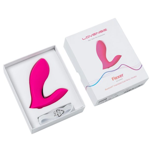 LOVENSE - trussevibrator 2i1 - genopladelig - pink