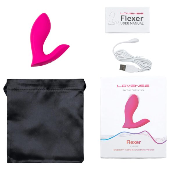 LOVENSE - trussevibrator 2i1 - genopladelig - pink