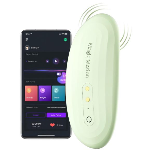Magic Motion Nyx - trussevibrator - app-styret - grøn