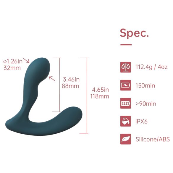 Magic Motion Solstice X - prostata vibrator - appstyring - grøn