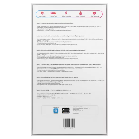 LOVENSE - masturbator - op-ned bevægelse - sort