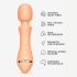 Vush Majesty 2 - genopladelig, vandtæt massager vibrator (orange)