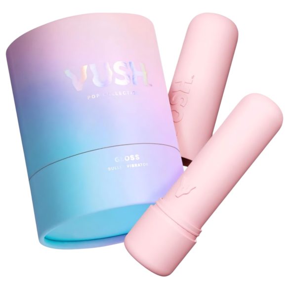 Vush Pop Gloss - mini vibrator - genopladelig vandtæt - pink