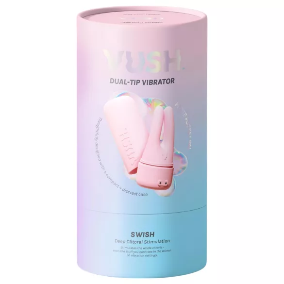 Vush Pop Swish - klitorisvibrator - genopladelig, vandtæt - pink