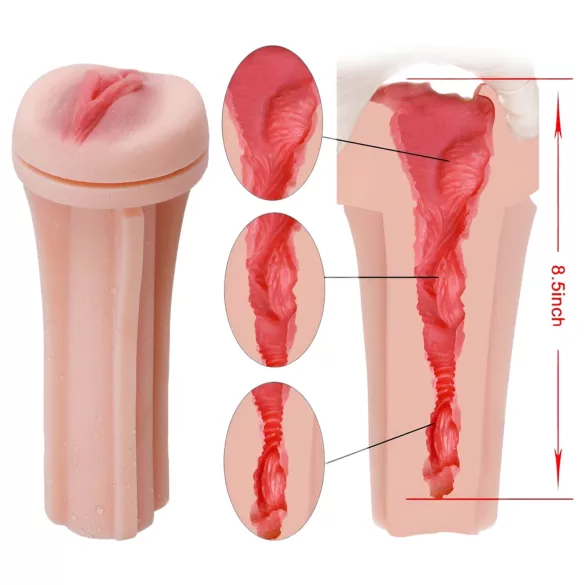 Tracy's Dog - masturbator - realistisk vagina 3D-effekt - hvid/natur