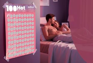 Det Frækkeste Du Kan Gøre for Jeres Forhold i År – Desirel Skrabeplakat